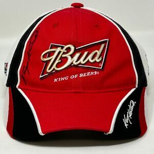 NASCAR Kasey Kahne Autographed Cap Baseball Hat Signed Bud Pitcap Red Strapback